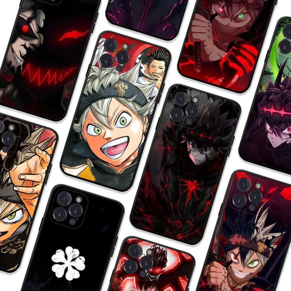 

Anime Black Clover Phone Case For iPhone 6 7 8 Plus 11 12 13 14 Pro SE 2020 MAX Mini X XS XR Back Funda Cover