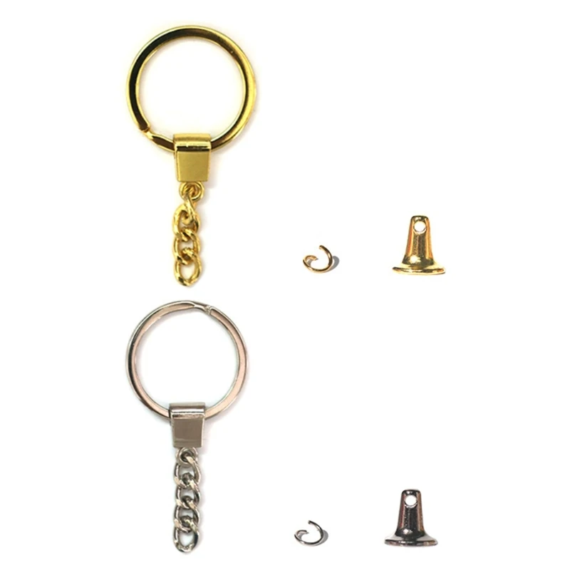 

E5BB 20Pcs Resin DIY Crafts Molds Jewelry Finding Making Mold Handmade DIY Epoxy Crafts Mold Decor Key Chain Rings Molds Kits