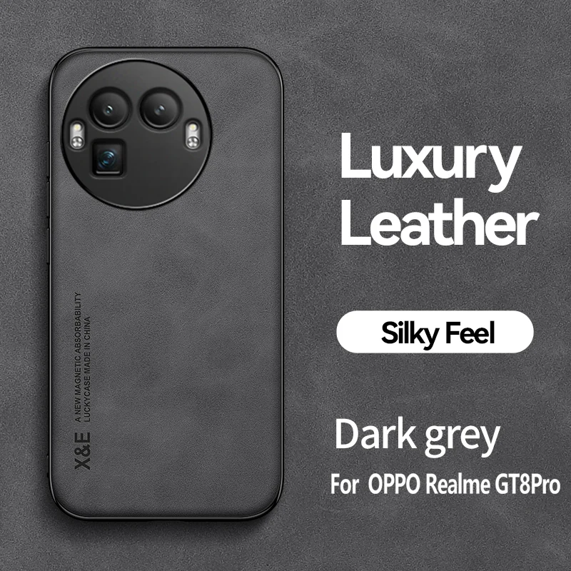Magnetic Shockproof Leather Phone Case with Silicone Soft Cover
