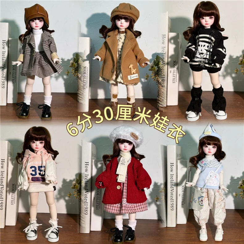 Mode Casual Anzug 30 cm BJD Puppe Kleidung für Mädchen Dress Up Zubehör Geschenk 1/6 Skala Puppe Outfit – Detail 1