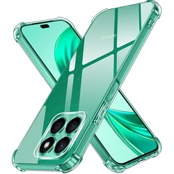Shockproof Transparent TPU Protective Case - Four-Corners Design for Honor X5b (Clear)