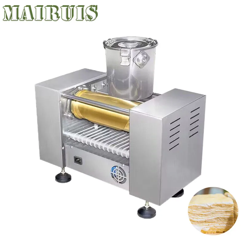 Mini Cake Machine Maker Commerciale Mango Durian Matcha Pancake Skin Automatic Migliaia Di Strati Crepe Birthday Cake Making Machine