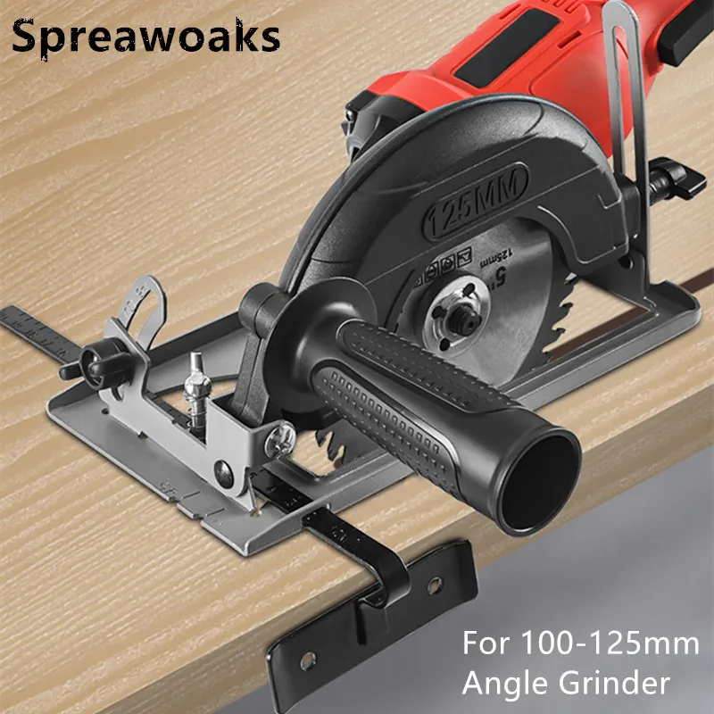 Hand Angle Grinder Converter To Cutting Machine Refit Electric Circular Saw Table Bracket Base Woodworking For 100~125mm grinder