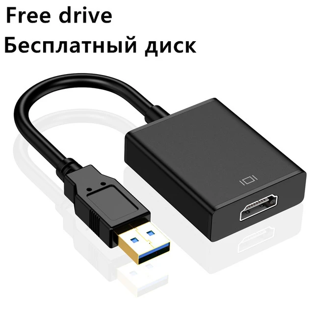 HD 1080P USB 3.0 HDMI Adapter External Graphics Card Audio Video Converter Cable Support Windows XP Vista Win7/8 Gold Plated _ - AliExpress