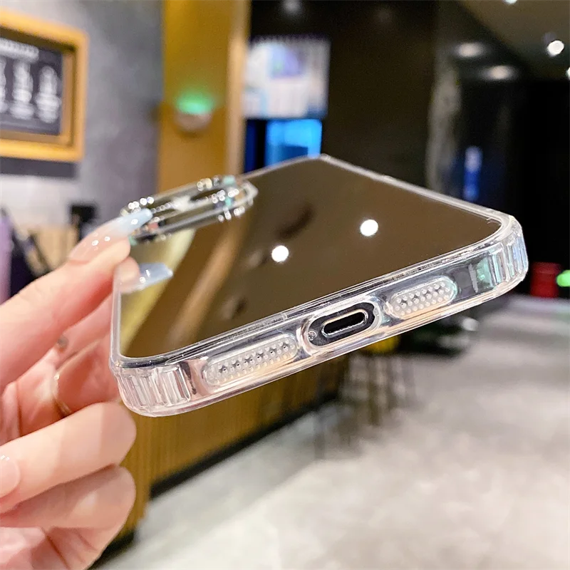 Luxury Makeup Mirror Shockproof Acrylic Case with Bumper Cover