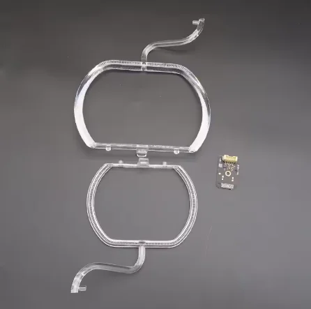 Nuevo faro tubo acrílico barra de luz placa guía tablero DRL Chips tira versión baja para BMW 5 'G30 G31 G38 2017 2018 2019 2020