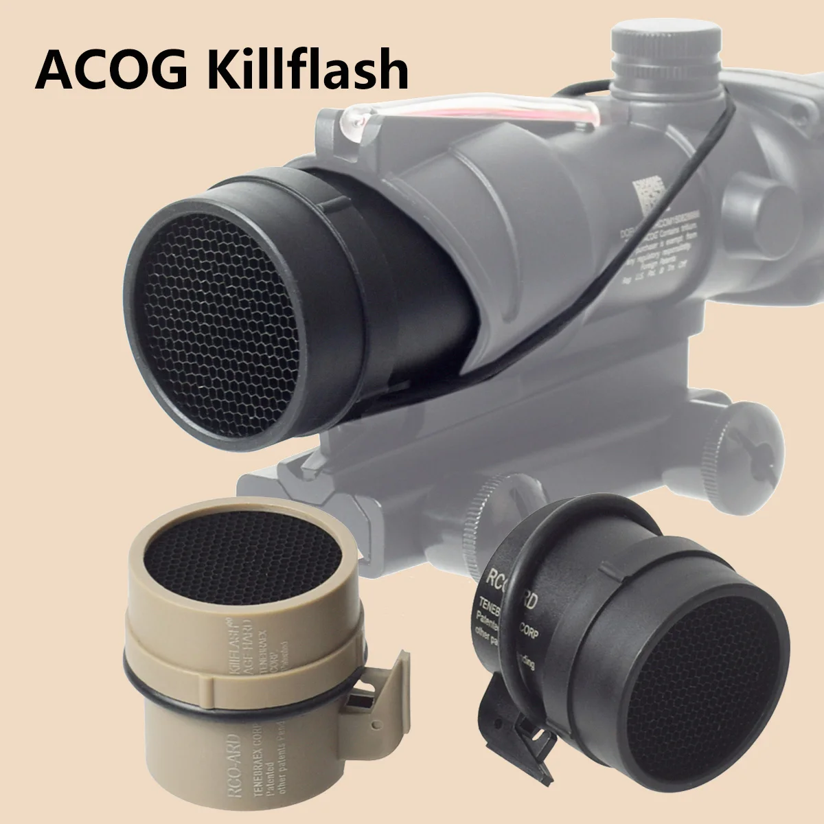 

Trijicon ACOG Scope Killflash Metal Mesh Cover Cap Front Lens Protector Anti-Reflection Honeycomb For Hunting Equipment Optical