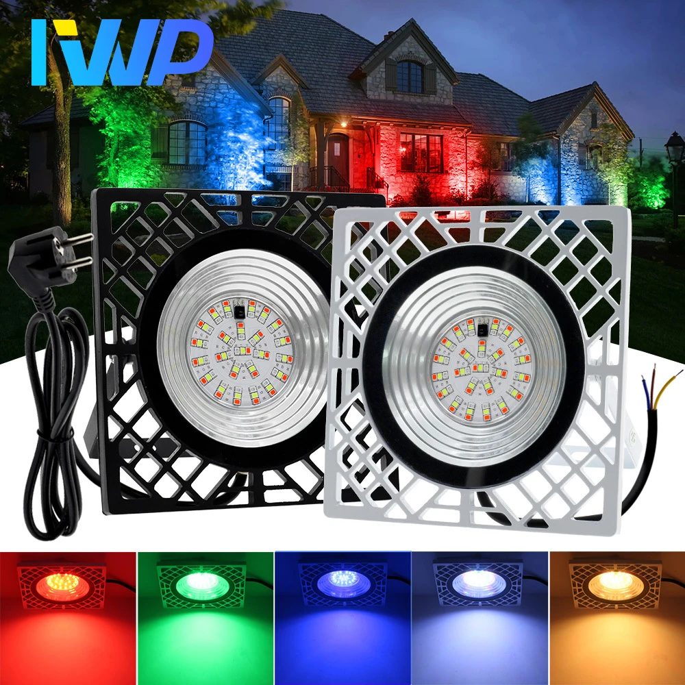 

LED Flood Light Wiht EU Plug 50W AC220V 240V Outdoor IP65 Waterproof Reflector LED Spotlight Street Lamp Wall Lamp Garage Light