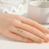New Hot Sell Sweet Trendy Women's Ring Fashion Invisible Transparent  rope Square Zircon Rings Jewelry for Woman lady  Accessory 5