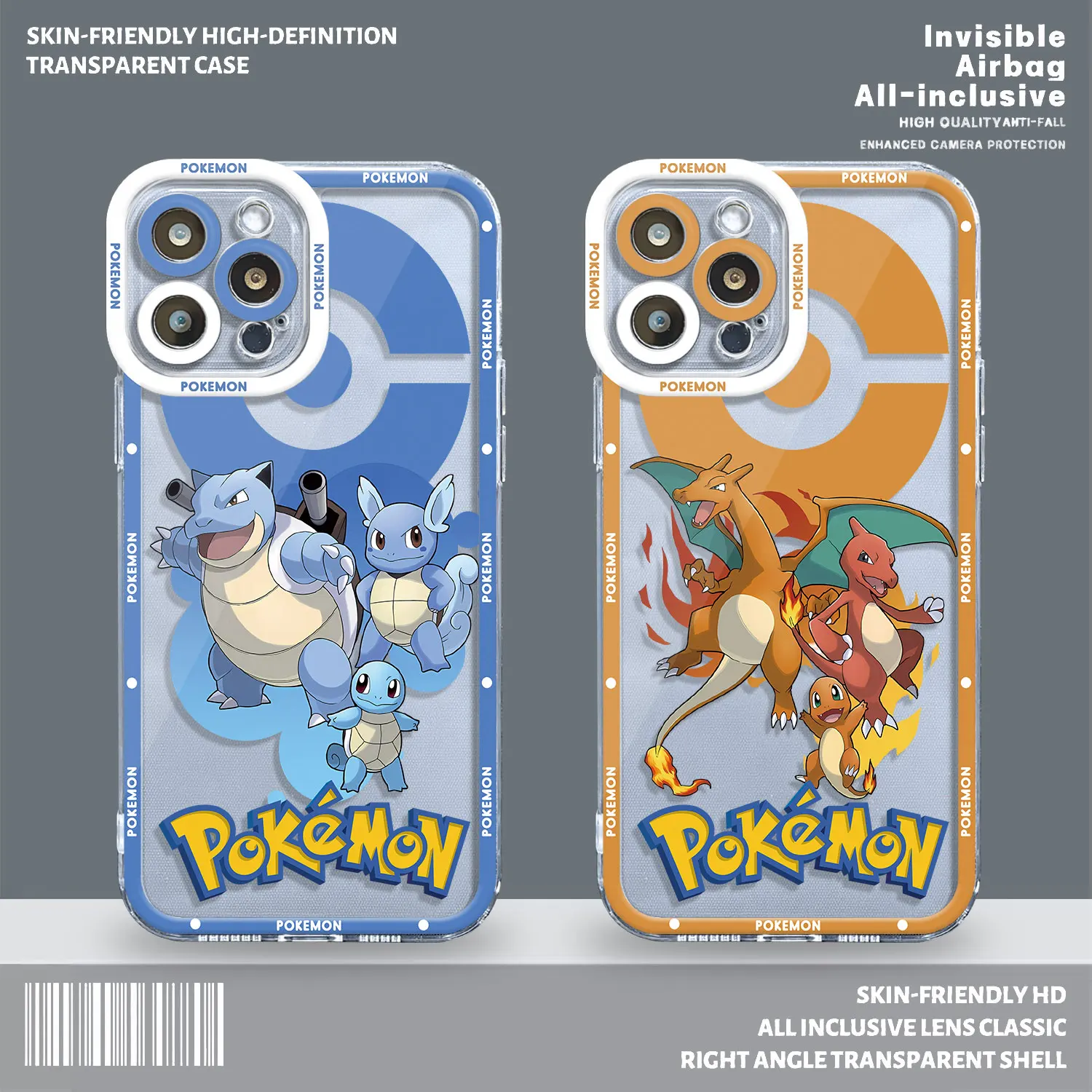 Custodia Trasparente Per Iphone 14 15 Pro Max 8 6 7 Plus 11 12Pro Se 2020 Xr 13 Mini Xs Max Cover Trasparente Pokemon Blastoise Charizards