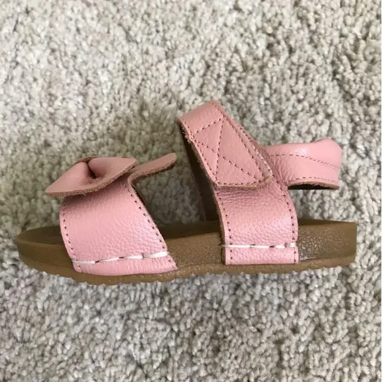 Baby Sandals for Girls 1-3 Years Old Genuine Leather Summer Baby Girls Sandals Bow Princess Shoes Slip-resistant