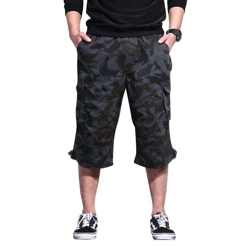 HFOP Short Camouflage Summer Loose Male Military Army Shorts Multi-Pocket Camo 