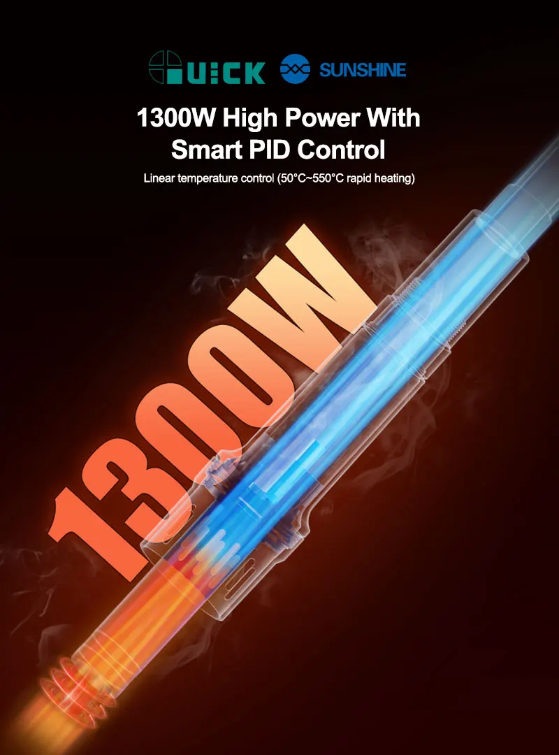 QUICK M9 지능형 디솔더링 스테이션 1300W 9채널 지능형 디솔더링 결합 수리용 지능형 Ai 음성 제어