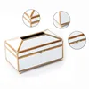 Luxury European Style Practical Mirror Glass Tissue Box Waterproof Paper Towel Holder Dressing Table Tray Home Decor 6