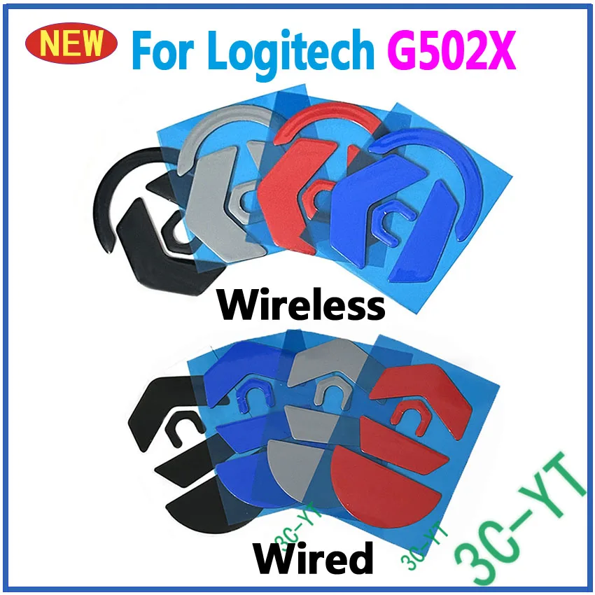Piedini In PTFE Per Mouse Logitech G502 X / G502 X Lightspeed / G502 X Plus - 2 Set Di Skate Morbidi Per Un Movimento Fluido