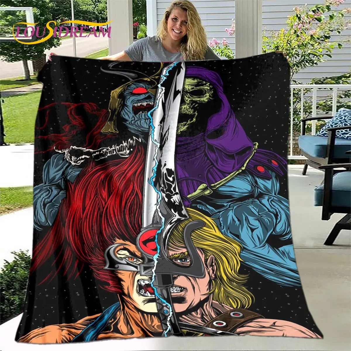 

He Man Masters of The Universe Soft Plush Blanket,Flannel Blanket Throw Blanket for Living Room Bedroom Bed Sofa Picnic Cover