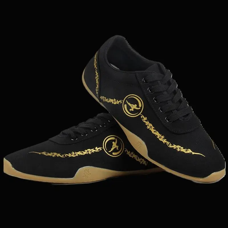 Men's Canvas Kung Fu Tai Chi Shoes Martial Arts Shoes Men's Sports Soft Non-slip Free Flexible Soles Women's