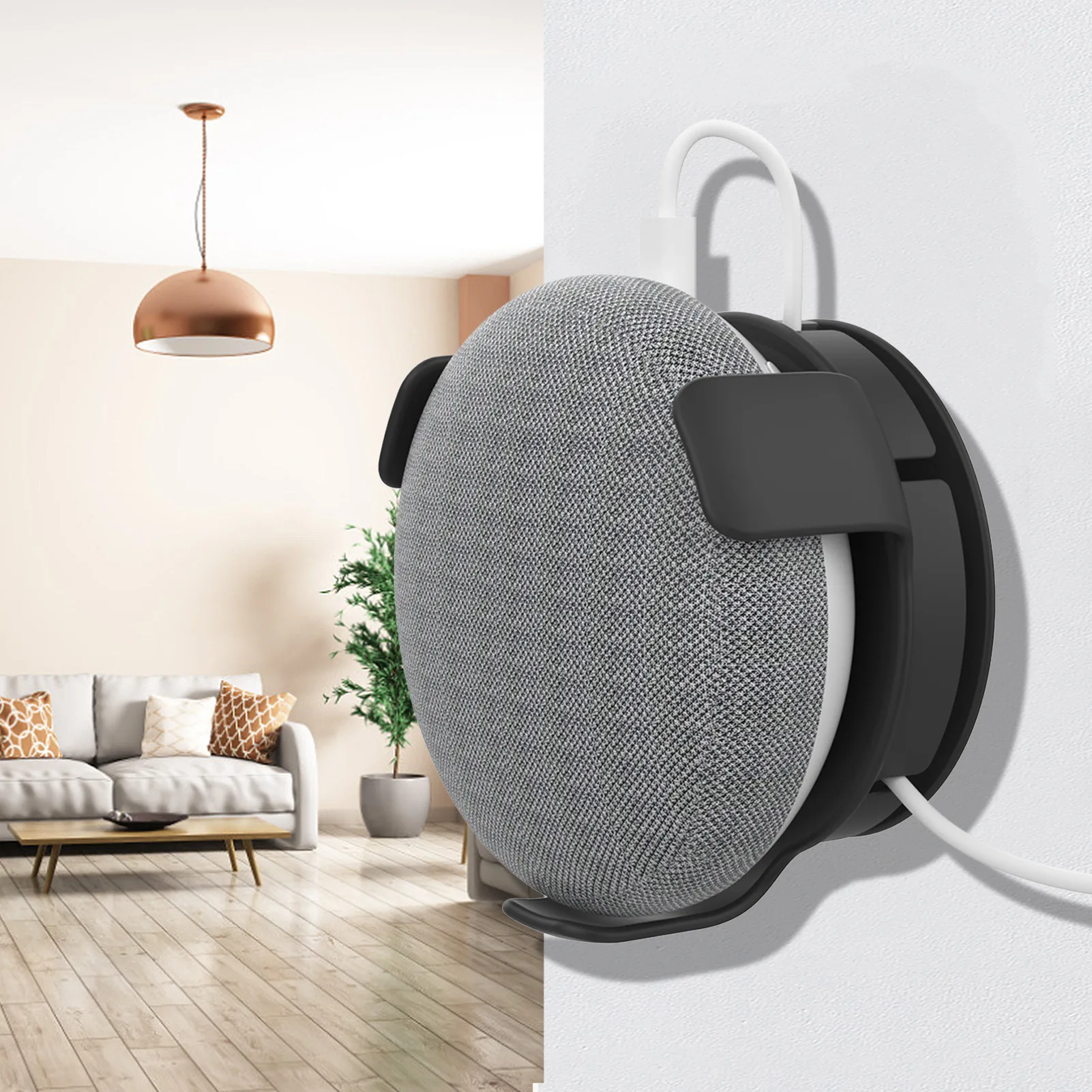 Presa Supporto Per Montaggio A Parete Per Google Home Mini Audio Voice Assistant Plug In Camera Da Letto Bagno Cucina Studio Supporto Per Montaggio Au