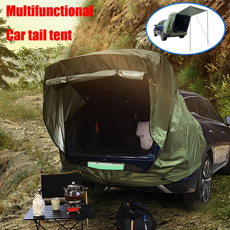 Car Rear Camping Tent with Canopy 1
