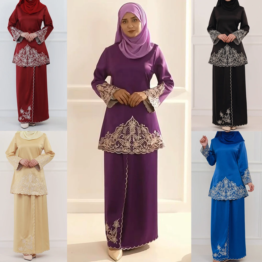 fashion-women-two-pieces-abaya-sets-muslim-embroidery-long-tops-skirts-modest-dress-dubai-party-gown-islamic-clothing-outfits