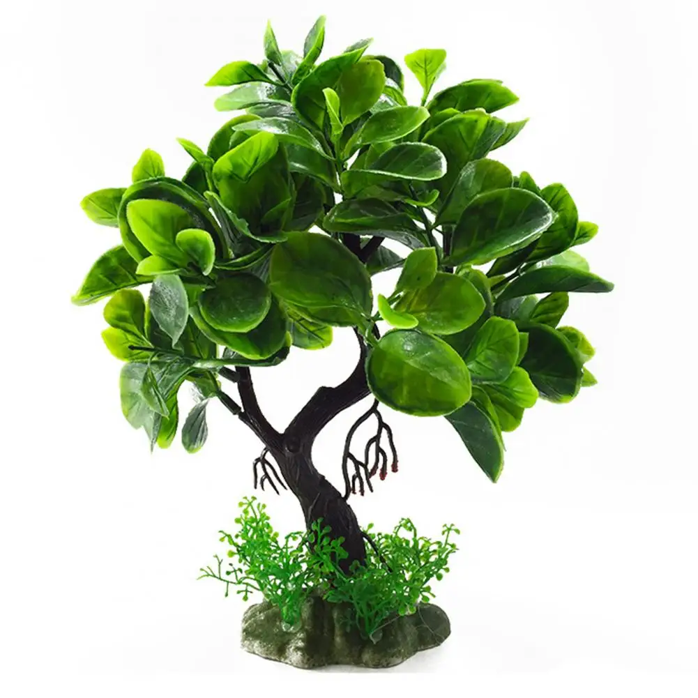 Fish Tank Ornaments Fake Aquatics Plants High Imitation Decorative Fadeless Artificial Water Weeds for Fish Tank Decor