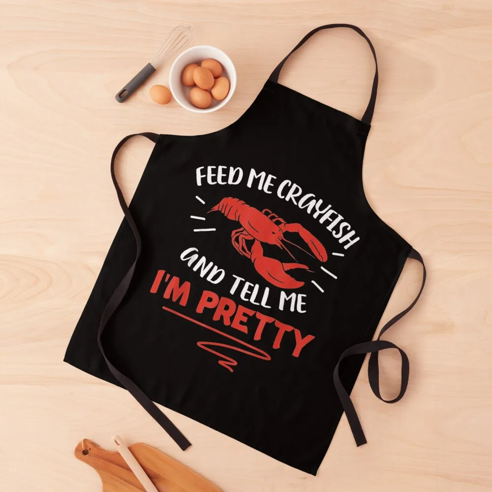 

Crayfish eating Crawfish Season Funny Crayfish Quote Apron An Apron Kitchen Handle For Women Cute Apron Apron For Nail Stylist