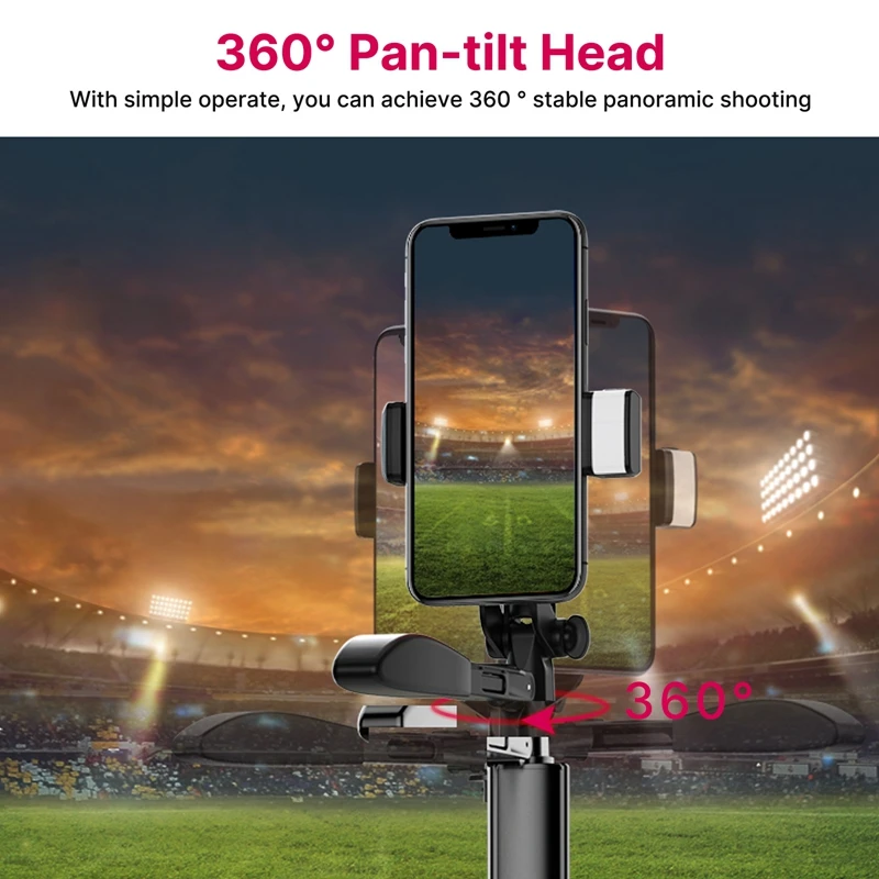 Ulanzi MT-53 Phone Selfie Stick 160 cm Handheld Extendable Anti-Shake Bluetooth For iPhone Samsung Video Recording Live Tripod