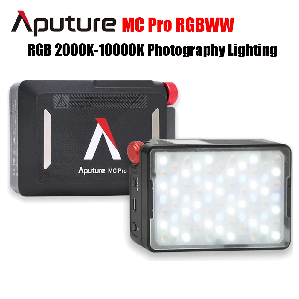 

Aputure MC Pro RGBWW IP65 водонепроницаемая фотовспышка для фотостудии