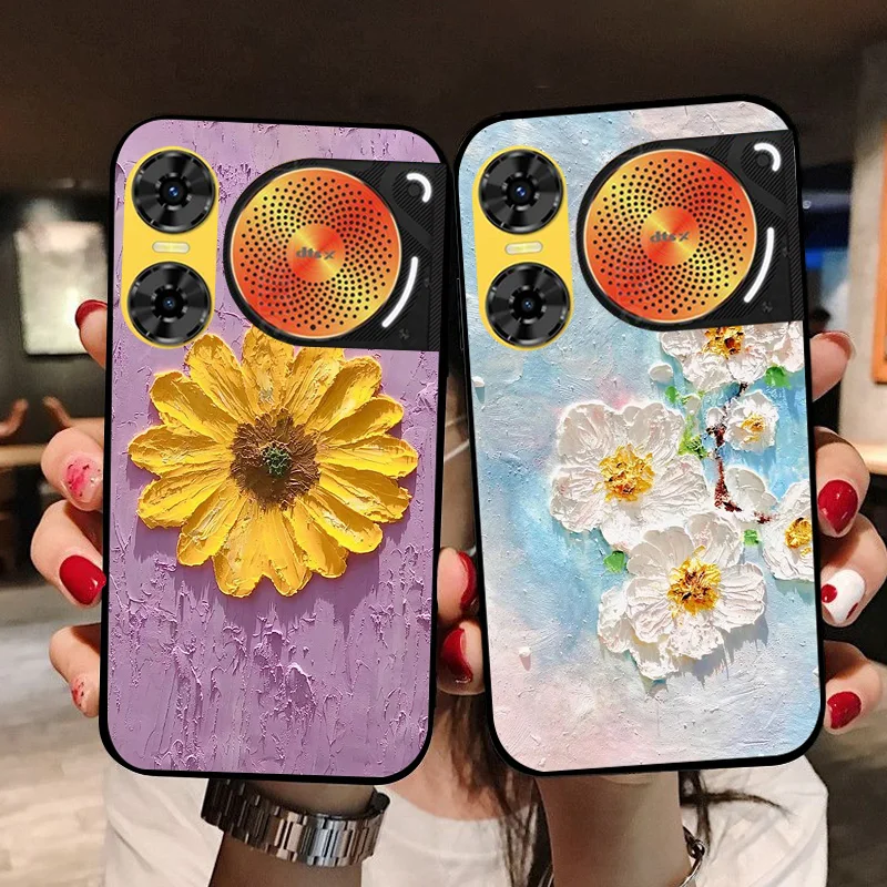 Fashionable Soft Silicone Back Case - Cute Design