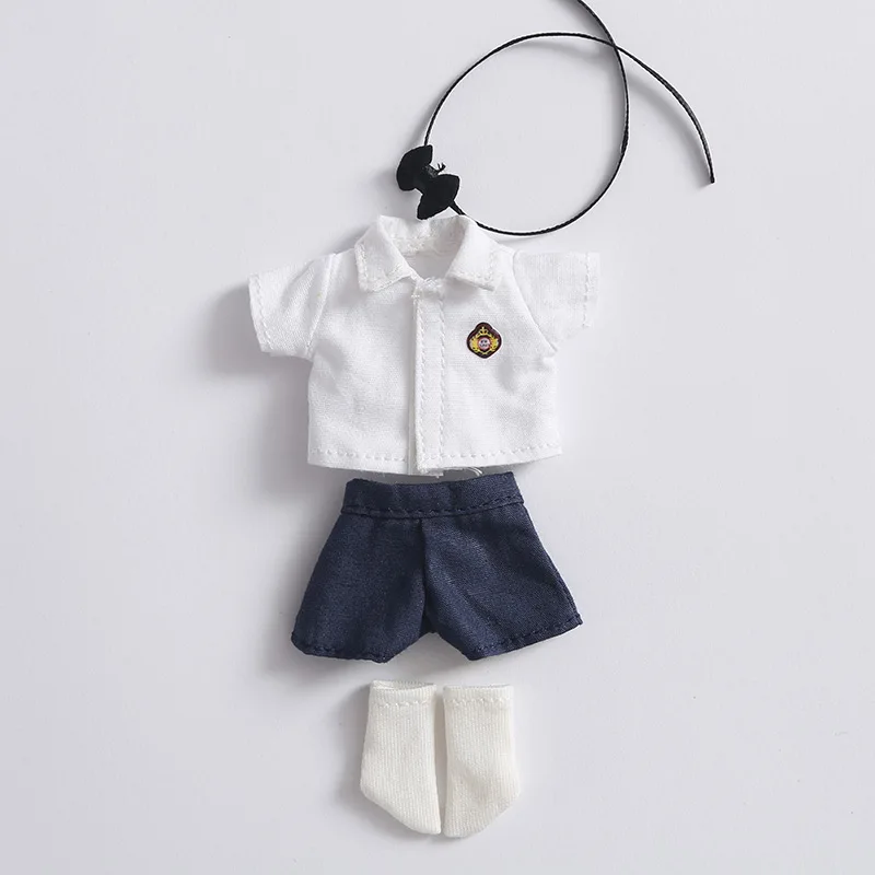 Suki Ob11 Bjd Doll Clothes Sock + Shirt +Dress Pants School Uniform For Nendoroids, Ob11,Obitsu 11,Molly,Gsc,1/12 Bjd Doll 6