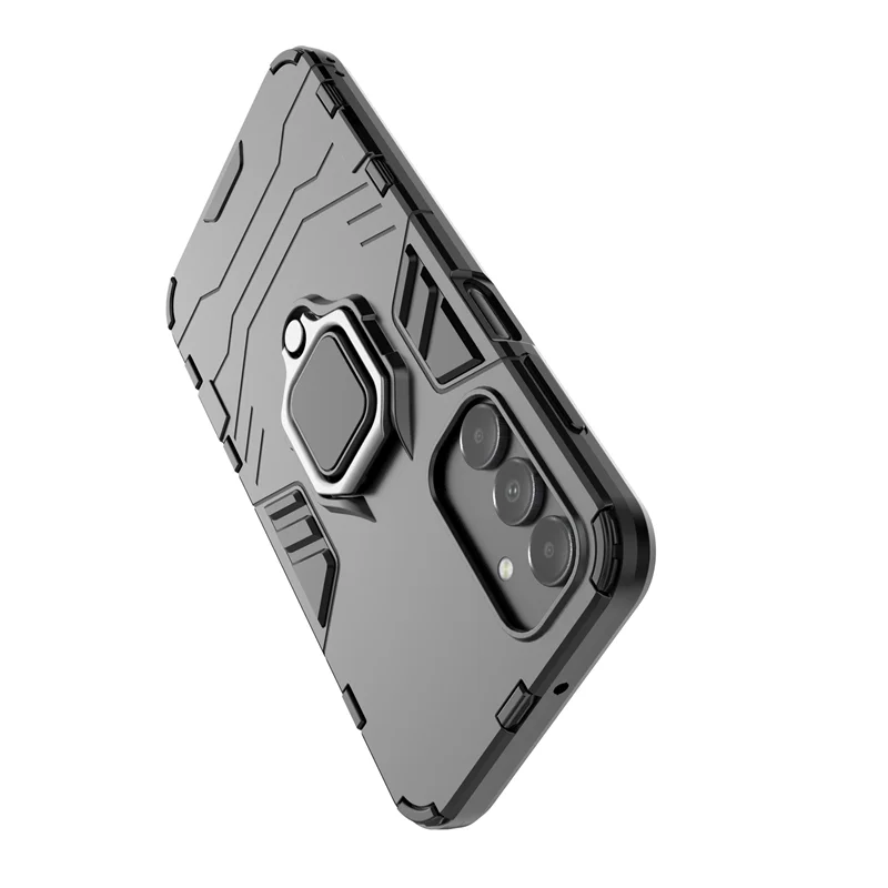 Shockproof Armor Bumper Case with Magnetic Ring Stand Holder Cover