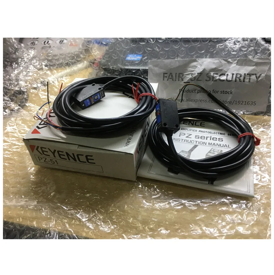 New Original KEYENCE PZ-51 (PZ-51T + PZ-51R) Photoelectric Switch