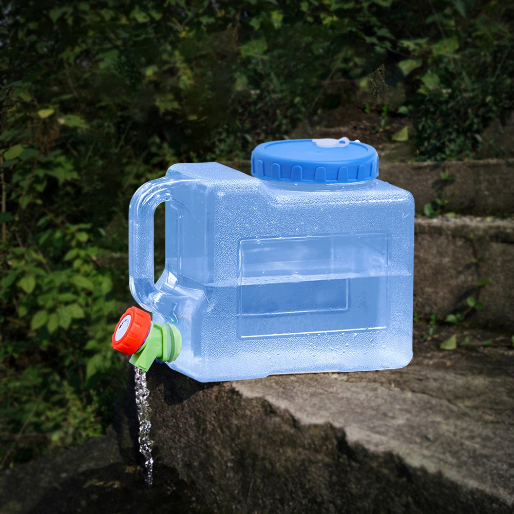 Water Storage Bag 3L Drinking Water Jug with Spigot Camping Water Tank Multifunction Storage Carrier Leakproof for Hiking Self-Driving Tour