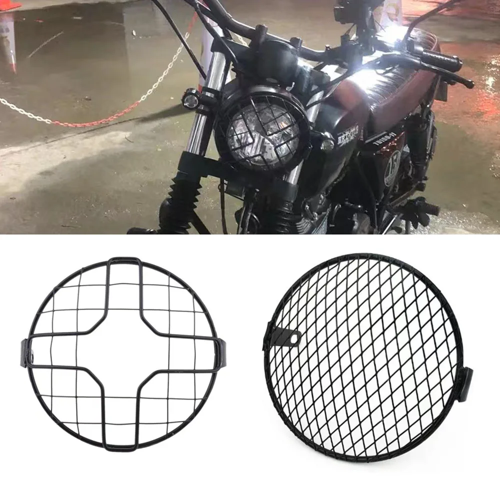 

For Brixton Cromwell 125 Mesh Headlight Protector Holder Metal Grill Cover Guard Fit Brixton Cromwell 125