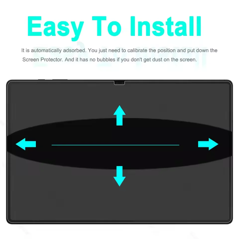 Premium Tempered Glass Screen Protector Set for 14.6 Inch Tablets - 2 Pack