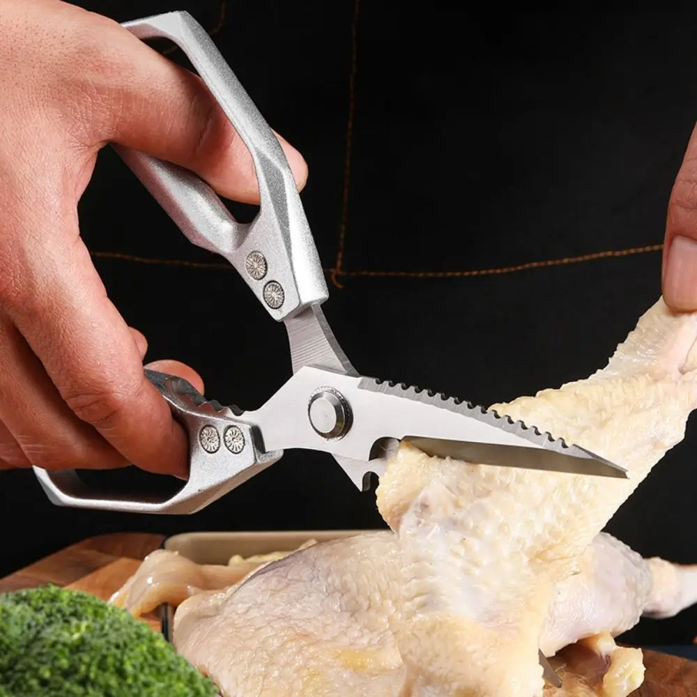 Description Picture 6 of itemStainless Steel Kitchen Scissor Thickened Rust-proof Poultry Scissor Heavy Duty Japanese Style Chicken Bone Shear Nut