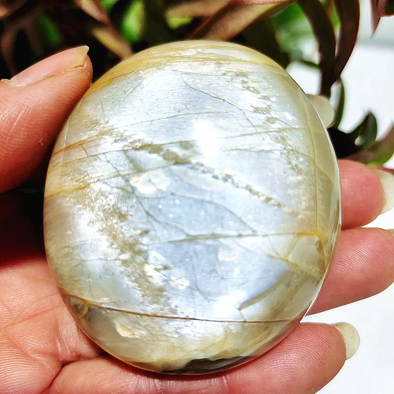 

Natural Orange Moonstone Palm Stone Crystal Spiritual Meditation high quality Room Decor Feng Shui Crystals and Stones Healing