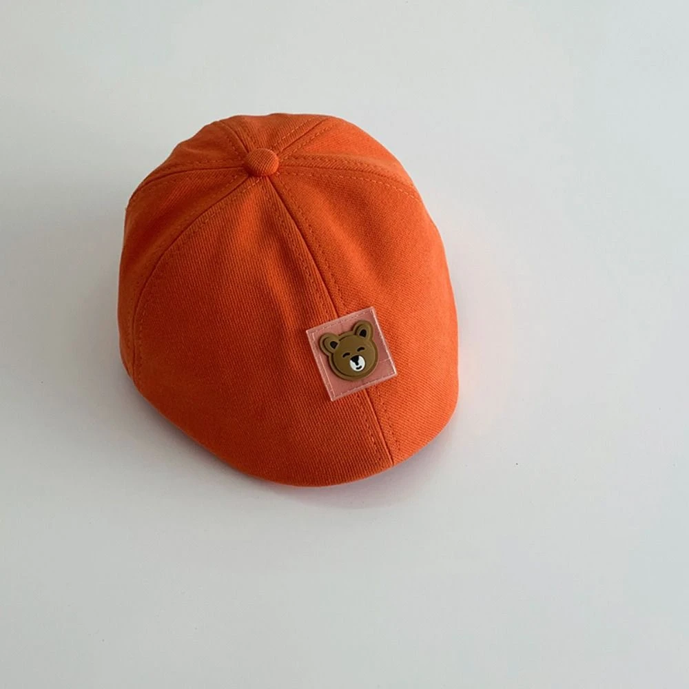 Casual Little Bear Sun Hat Cotton Short Eaves Baseball Cap Thin Style Forward Hat