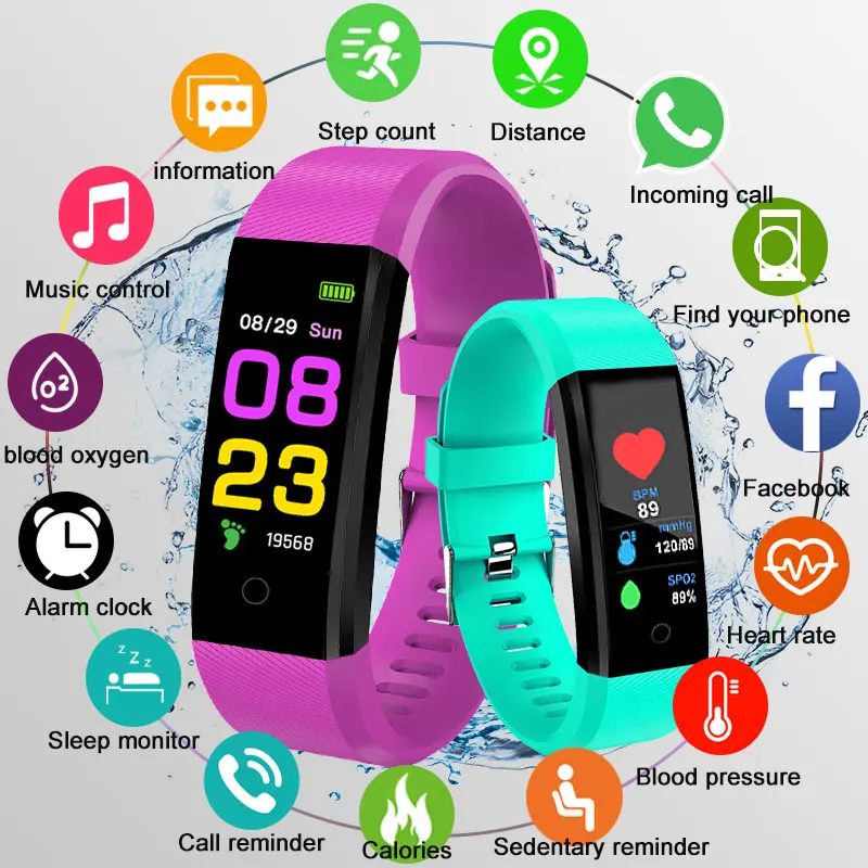 Orologi Intelligenti Multifunzionali Per Donna Uomo Bluetooth Connected Phone Music Fitness Sport Bracciale Sleep Monitor Smartwatch
