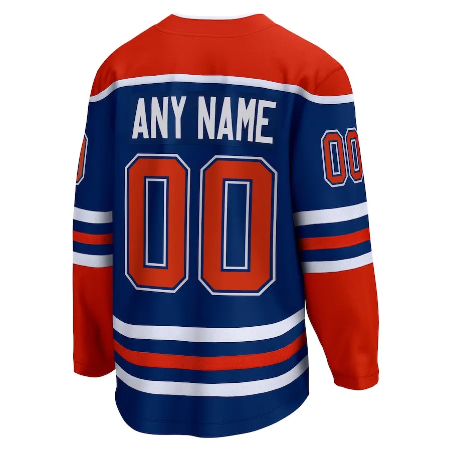 

Wholesale Embroidery Edmonton Hockey Jersey Name No. 97 Connor McDavid 18 Zach Hyman Ice Hockey Uniform