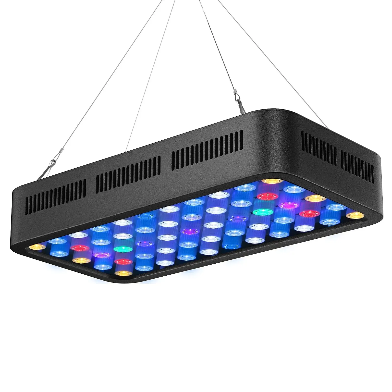 Aquarium Light WiFi Control Dimmable 165W Led Aquarium Light with Three Channels Smart App Control for Fish Coral Reef Tank
