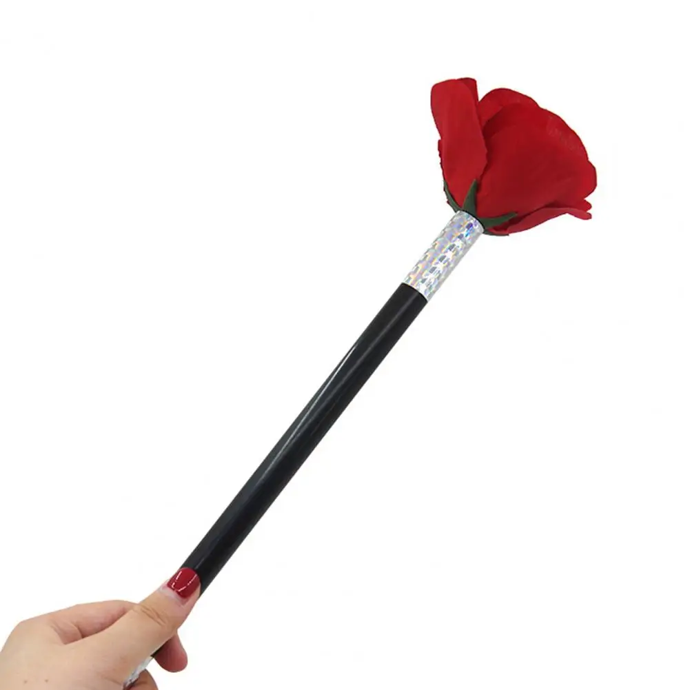 

Funny Wand Rose Trick Toy Magical Wand Rose Trick for Stage Performance Parties Flower Appearing Gimmick for Kids Adults