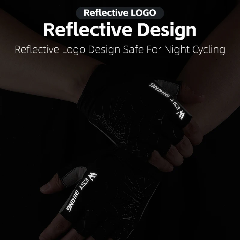 WEST BIKING Cycling Bike Gloves MTB Road Anti Slip Shock Proof Bike Gloves Men Women Summer Gym Training Sports Hand Gloves 5