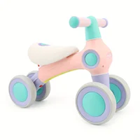 Vélo d'équilibre pour bébé de 1 an, garçons et filles, vélo pour tout-petits de 12 à 36 mois, siège réglable, vélo sans pédales pour bébé à 4 roues 1