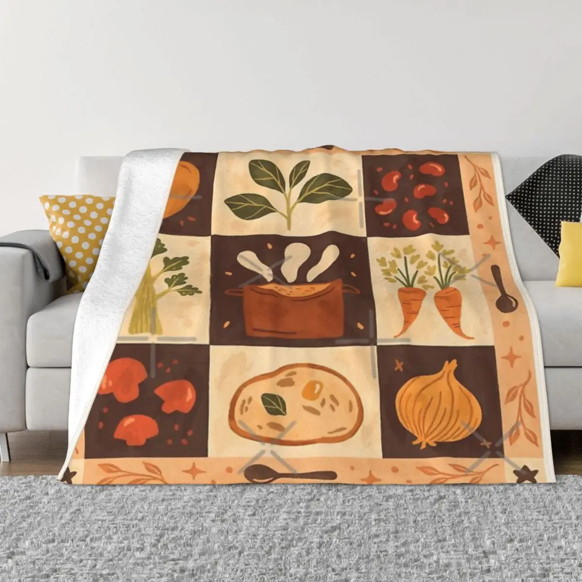 

Теплое Мягкое Флисовое одеяло для дивана в современном стиле