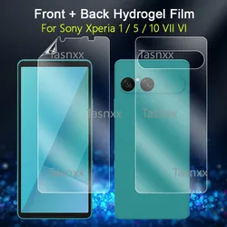 Hydrogel Film Screen Protector - Clear & Slim Front/Back Shield - 3 Pack (Xperia 10 VII)