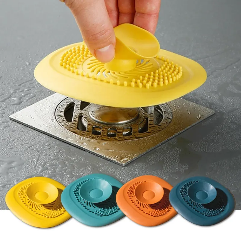 

Shower Filter Sink Plug Kitchen Drain Cover Stopper Sink Strainer Drainer Floor Drain Hair Catcher Bathroom Gadget Accessorie