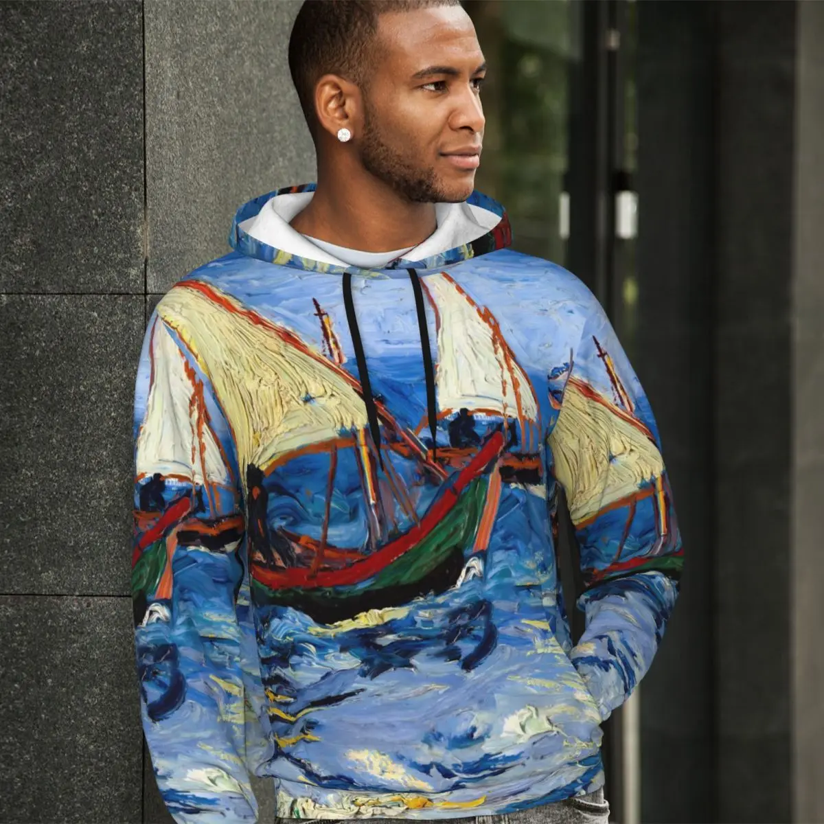 

Vincent Van Gogh Essentials Hoodies Autumn Seascape Outerwear Sweatshirts Couple Funny Graphic Oversize Hoodie