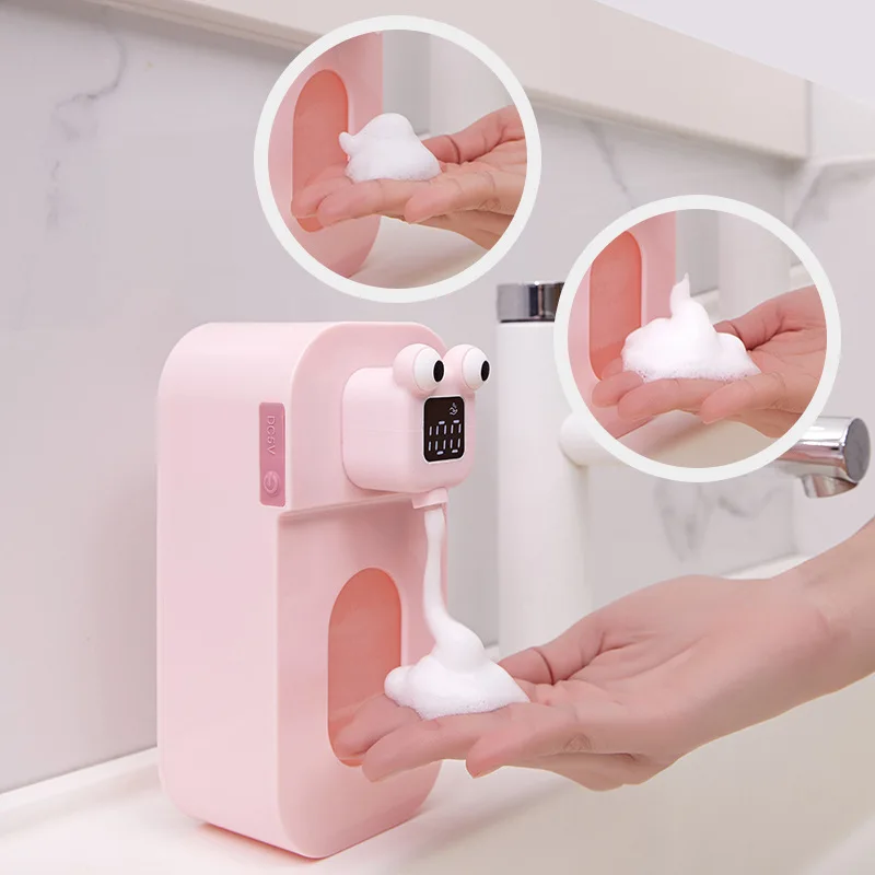 

Cute Automatic Foam Soap Dispensers for Bathroom Smart Washing Hand Machine USB Charging Wall Mounted Soap Dispenser Bathroom