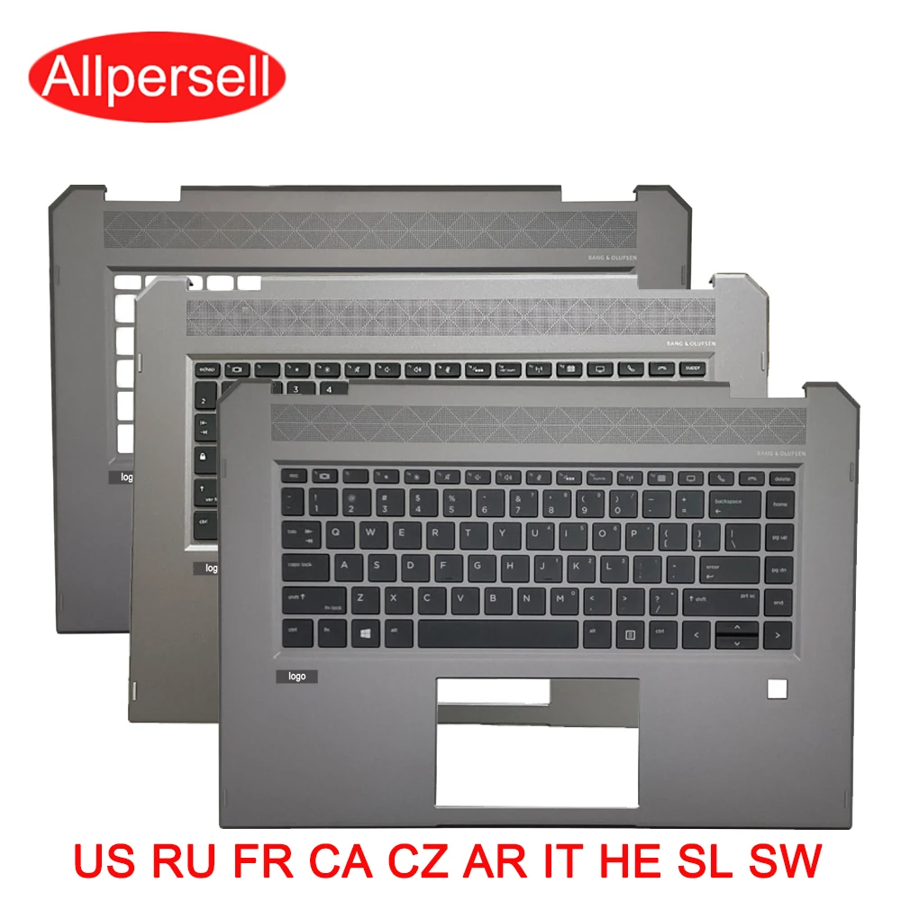 Capa Superior do Teclado para hp Zbook Studio X360 g5 15s Xw1 Laptop Palm Rest Case Shell us ru fr ca it Teclado